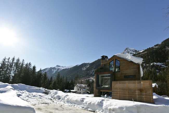 Chalet sul monte bianco
